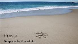  Presentation with laguna beach - Slide set featuring pound-sign-words-written background and a light gray colored foreground