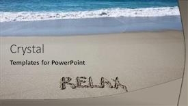  Presentation with laguna beach - Colorful slide set enhanced with pound-sign-words-written backdrop and a light gray colored foreground