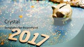  Presentation with piggy bank is evil - Presentation theme having pounding - piggy bank and pound gbp background and a light gray colored foreground