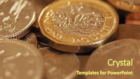  Presentation with philippine currency american period money - Theme with pounding - pound coins money gbp currency background and a  colored foreground