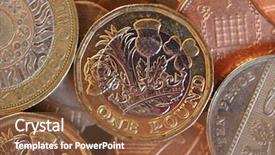  Presentation with philippine currency american period money - Presentation design consisting of pounding - pound coins money gbp currency background and a  colored foreground