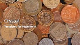  Presentation with philippine currency american period money - Audience pleasing presentation consisting of pounding - pound coins money gbp currency backdrop and a tawny brown colored foreground