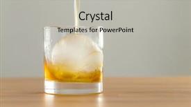  Presentation with whiskey - Slide set with binge drinking - pour of whiskey background and a light gray colored foreground