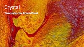  Presentation with abstract red - Colorful PPT theme enhanced with pour-paint-type-abstract-painting backdrop and a crimson colored foreground