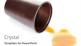  Presentation with coffee - Audience pleasing slides consisting of poured-coffee-isolated-on-white backdrop and a  colored foreground