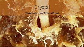  Presentation with beer foam - Beautiful slide deck featuring pouring-beer-on-macro-shot backdrop and a gold colored foreground