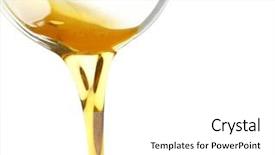  Presentation with oil grease - Colorful PPT layouts enhanced with pouring cooking oil on white backdrop and a white colored foreground