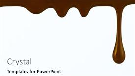  Presentation with hot chocolate - Audience pleasing slides consisting of pouring-dark-hot-chocolate-isolated backdrop and a white colored foreground