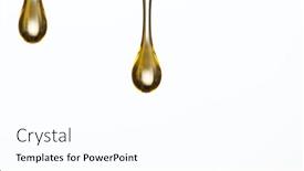  Presentation with drop - Beautiful PPT theme featuring pouring-oil-drop-isolated backdrop and a white colored foreground
