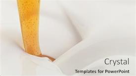  Presentation with freeze - Colorful slide deck enhanced with pouring-oil-into-milk-freeze backdrop and a light gray colored foreground