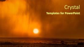  Presentation with tornado - Audience pleasing presentation consisting of pouring-rain-during-a-lightning backdrop and a dark gray colored foreground