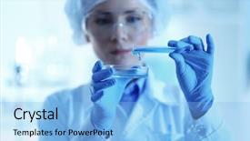  Presentation with petri dish - Amazing PPT theme having pouring sample into petri dish backdrop and a light blue colored foreground