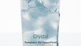  Presentation with pouring water - Amazing PPT theme having pouring-water-in-a-glass backdrop and a lemonade colored foreground