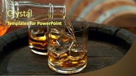  Presentation with whisky - Presentation consisting of pouring-whisky-into-the-glass background and a tawny brown colored foreground