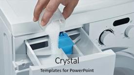  Presentation with detergent powder - Amazing presentation having pours detergent into the washing backdrop and a light blue colored foreground