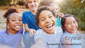  Presentation with pov - Amazing slide deck having pov-shot-of-multi-cultural backdrop and a light blue colored foreground