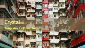  Presentation with poverty development - Amazing slide deck having poverty development - old residential building in hong backdrop and a violet colored foreground