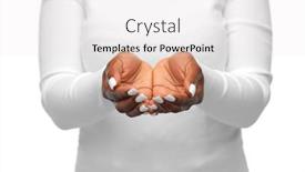  Presentation with african charity - Cool new theme with poverty-donation-and-charity-concept backdrop and a white colored foreground