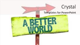  Presentation with poverty - PPT theme having poverty education - better world sign isolated background and a sky blue colored foreground