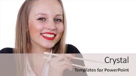  Presentation with chinese education - Colorful theme enhanced with poverty education - girl with sticks backdrop and a  colored foreground