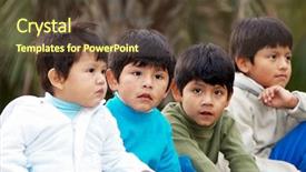  Presentation with poverty - Cool new theme with poverty people - latin brothers sitting backdrop and a tawny brown colored foreground
