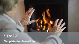  Presentation with woman hands raised to sky - Beautiful presentation featuring baggs - cape florida lighthouse and lantern backdrop and a tawny brown colored foreground