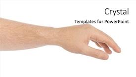  Presentation with background - Colorful slide deck enhanced with poverty relief - taking hand isolated on white backdrop and a white colored foreground