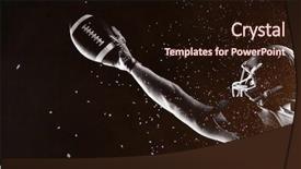  Presentation with generated image fractal geometry chaos - PPT theme having powder against american football background and a wine colored foreground