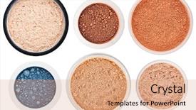  Presentation with eye shadow - Colorful PPT theme enhanced with powder foundation - set of 6 different rouge backdrop and a coral colored foreground