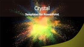  Presentation with black abstract - Amazing slide deck having powder isolated on black background backdrop and a wine colored foreground