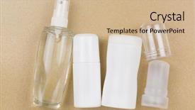  Presentation with mineral - Cool new slide set with powder mineral alum crystal backdrop and a soft green colored foreground