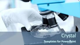  Presentation with making medicine - Audience pleasing slide deck consisting of powder test sample making research backdrop and a ocean colored foreground