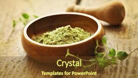  Presentation with matcha green tea - Audience pleasing presentation theme consisting of powdered green matcha tea backdrop and a tawny brown colored foreground