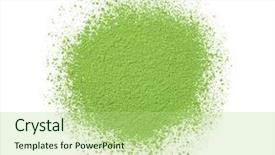  Presentation with matcha green tea - Audience pleasing slides consisting of powdered matcha green tea isolated backdrop and a mint green colored foreground