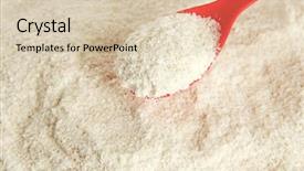  Presentation with baby milk - Slide set with powdered milk with spoon background and a lemonade colored foreground