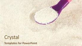 Presentation with milk baby - Theme featuring powdered milk with spoon for baby close-up background and a cream colored foreground