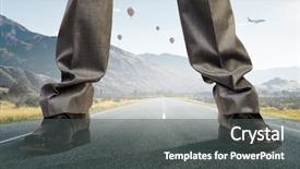  Presentation with power media - Slide deck consisting of power and domination are absolut background and a  colored foreground