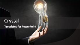  Presentation with power media - Slide deck enhanced with power and energy concept mixed background and a dark gray colored foreground