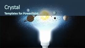  Presentation with power media - Audience pleasing presentation theme consisting of power and energy mixed media backdrop and a ocean colored foreground