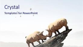  Presentation with power media - Theme with power and leadership concept mixed background and a  colored foreground