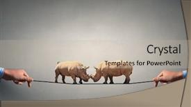  Presentation with power media - Slides featuring power-and-leadership-concept-mixed background and a mint green colored foreground