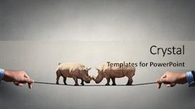  Presentation with power media - Audience pleasing presentation theme consisting of power and leadership concept mixed backdrop and a  colored foreground