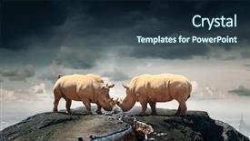  Presentation with power media - Amazing presentation having power and leadership concept mixed backdrop and a  colored foreground