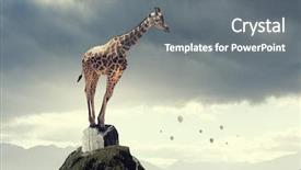  Presentation with power media - Slides enhanced with power and leadership concept mixed background and a  colored foreground