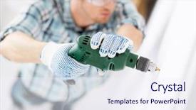  Presentation with home design - Audience pleasing theme consisting of power architect - interior design and home renovation backdrop and a sky blue colored foreground