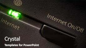  Presentation with power button - Colorful slide deck enhanced with power button gradient - internet on off backdrop and a wine colored foreground