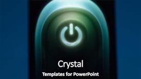  Presentation with power button - PPT layouts enhanced with power button with glow illumination background and a  colored foreground
