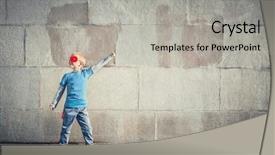  Presentation with superman - Cool new PPT layouts with power dressing - little boy dressed as superman backdrop and a light gray colored foreground