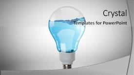  Presentation with energy power - Theme having power electric - energy and ecology concept background and a light gray colored foreground