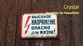  Presentation with radioactivity - Presentation design consisting of power-equipment-remains-incription-high background and a tawny brown colored foreground